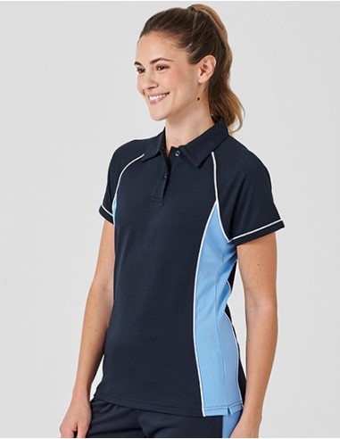 F-LV371-Ladies Piped Performance Polo